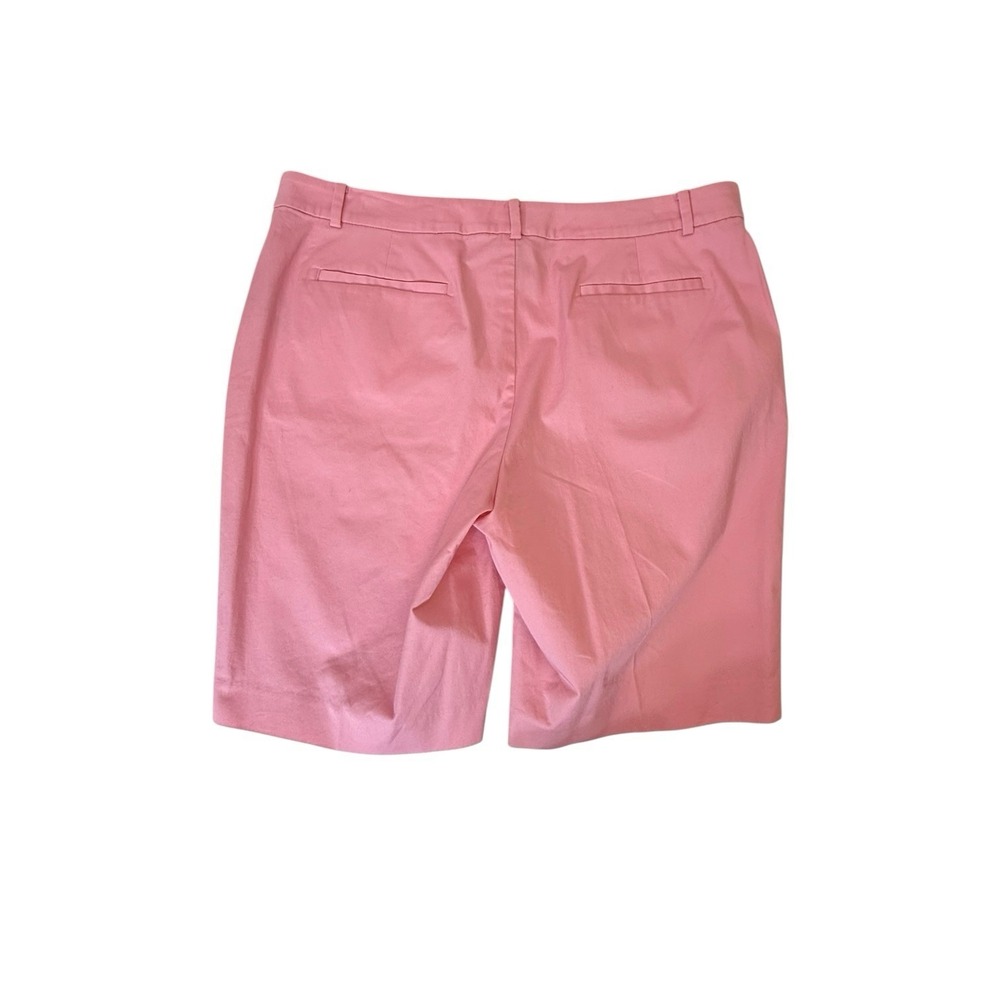 Lauren Ralph Lauren Women's 14P Pink Chino Shorts Slit Pockets Flat Front - Picture 3 of 7